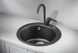 Кухонная мойка Granula GR-4801 (D480) Шварц