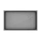 Кухонная мойка Paulmark Next-skew 74 UNI (740*440) Матовый серый MG