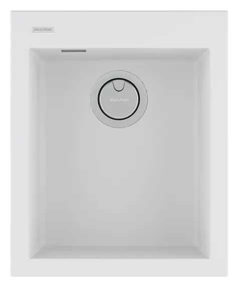 Кухонная мойка Paulmark Decoration 41 (410*500) Белый матовый WH