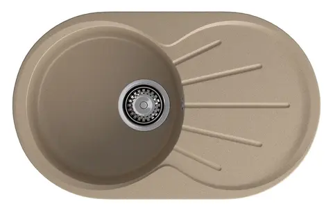 Кухонная мойка Granfest Rondo 750L (746*455) Песочный