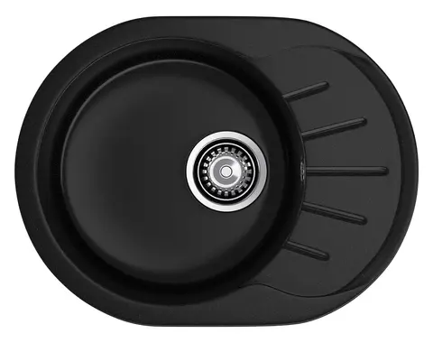 Кухонная мойка Granfest Rondo 580L (579*445) Черный