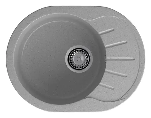 Кухонная мойка Granfest Rondo 580L (579*445) Серый